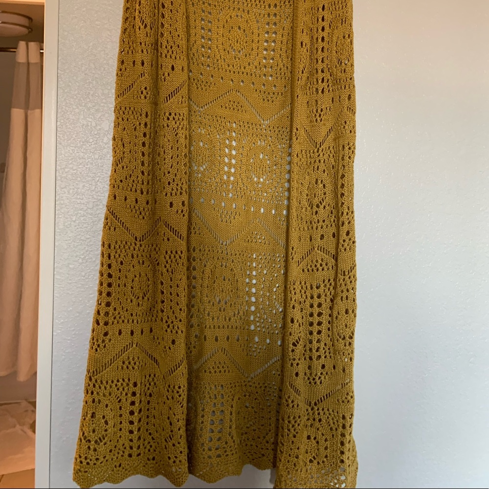 Mustard yellow cardigan